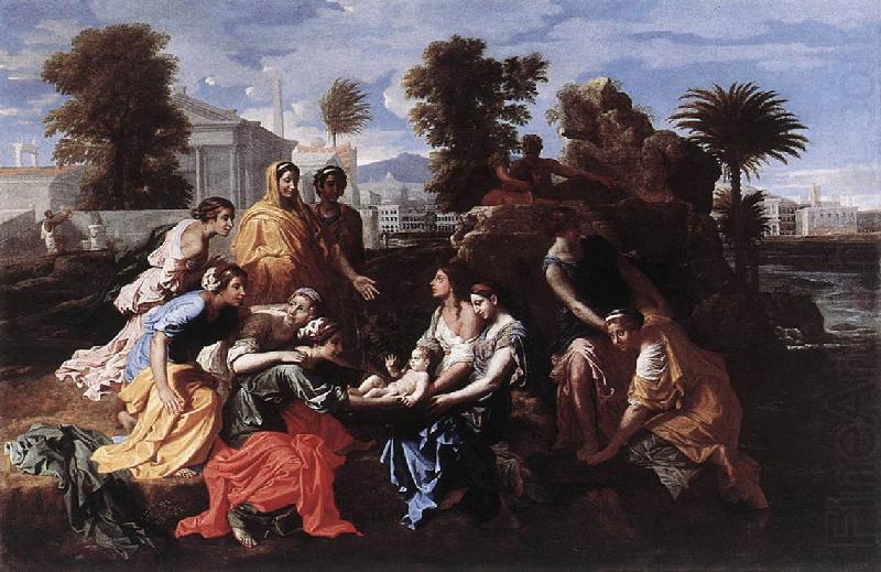 Nicolas Poussin Finding of Moses china oil painting image
